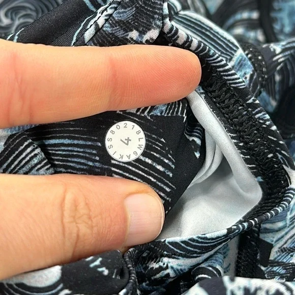 Lululemon Fast & Free Crop II *Nulux 19" Eternal Wave Starlight Black - Picture 5 of 5